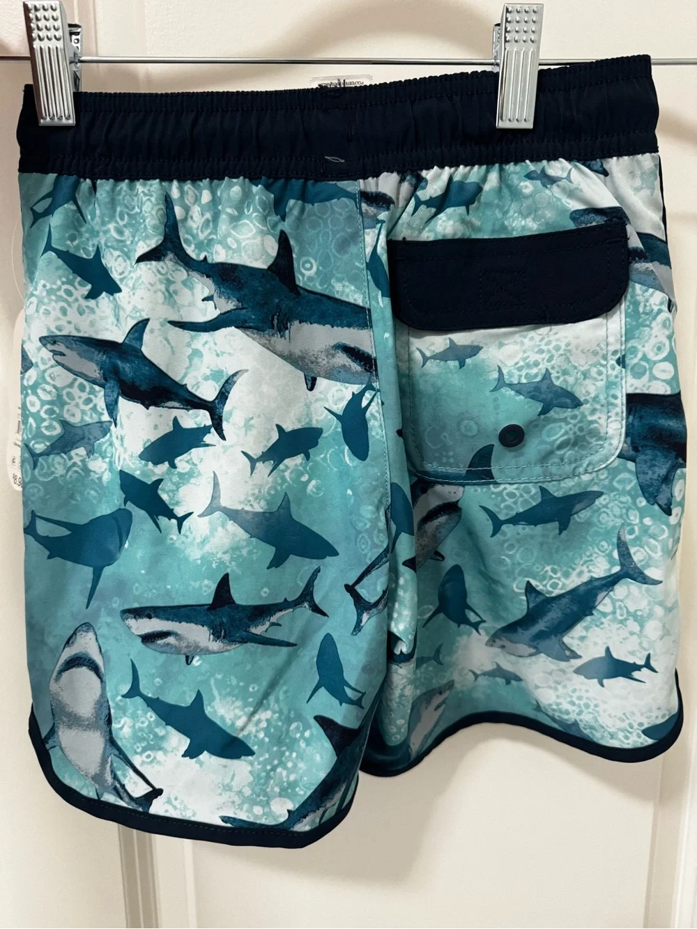 wonder nation Teal Shark-Print One-Piece Swimsuit